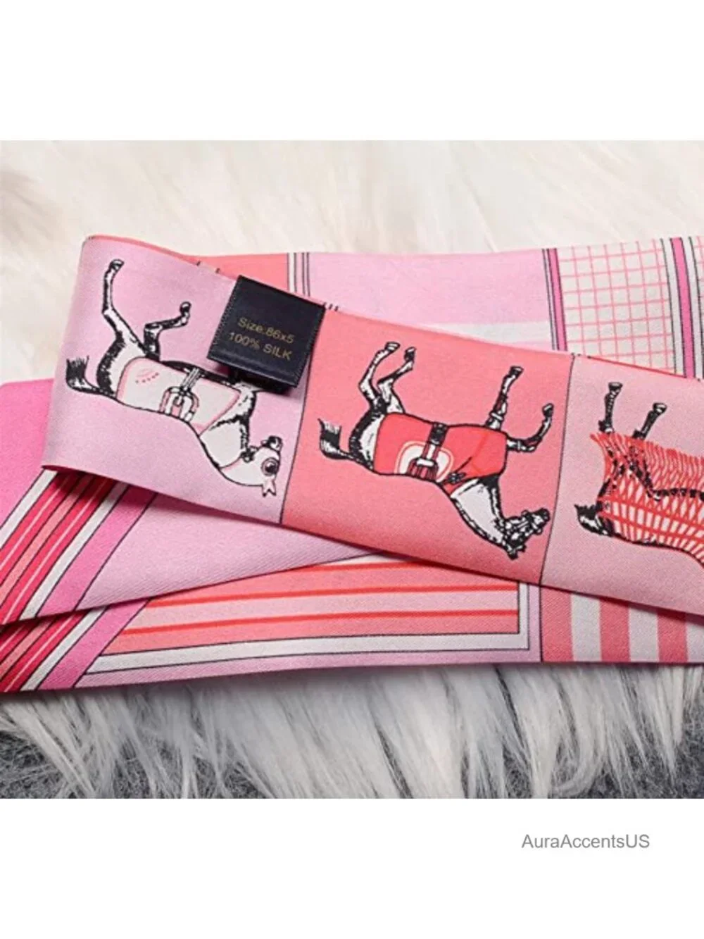 100% Mulberry Silk Scarf Hair Tie Handbag Wrap Neckerchief Narrow